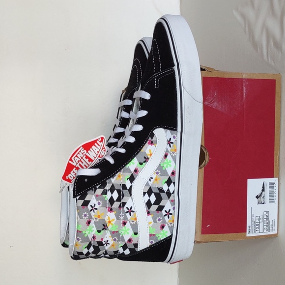 BRAND NEW VANS SK8-HI CHECKBOARD CUBE SNEAKERS - Picture 2 of 16